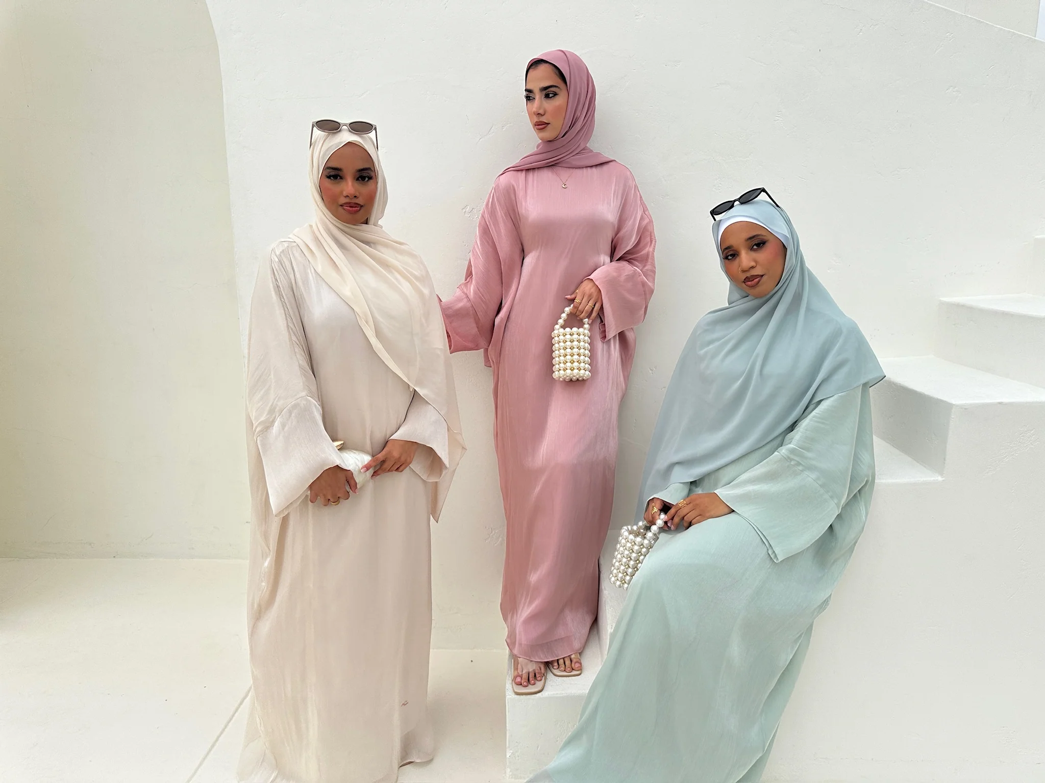 SORAYA BATWING ABAYA CHAMPAGNE - Image 6